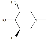 3,4,5-Piperidinetriol,1-methyl-,(3R,5R)-rel-(9CI) 结构式