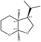 4H-Furo[2,3-b]pyran,hexahydro-3-(1-methylethyl)-,(3R,3aS,7aR)-rel-(9CI) 结构式
