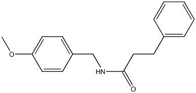 N-(4-methoxybenzyl)-3-phenylpropanamide 结构式