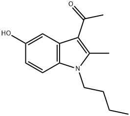 1-(1-butyl-5-hydroxy-2-methyl-1H-indol-3-yl)ethanone 结构式