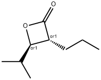 2-Oxetanone,4-(1-methylethyl)-3-propyl-,(3R,4R)-rel-(9CI) 结构式