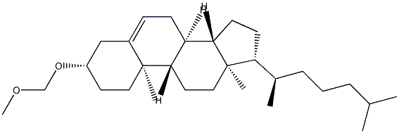 3β-Methoxymethoxycholest-5-ene 结构式
