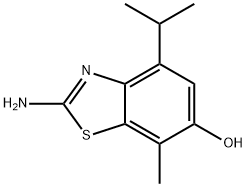6-Benzothiazolol,2-amino-4-isopropyl-7-methyl-(8CI) 结构式