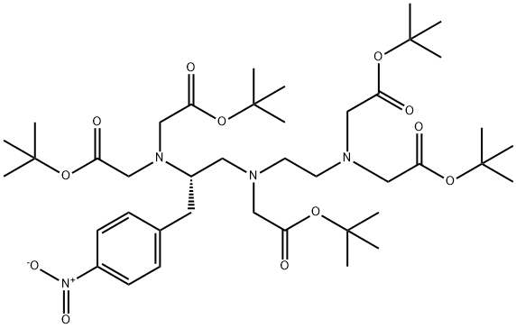 S-2-(4-Nitrobenzyl)-diethylenetriaMine penta-t-butyl acetate 结构式