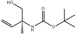 Carbamic acid, [(1S)-1-(hydroxymethyl)-1-methyl-2-propenyl]-, 1,1- 结构式