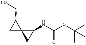 Carbamic acid, [(1S,3S,4S)-4-(hydroxymethyl)spiro[2.2]pentyl]-, 1,1- 结构式