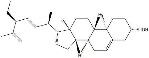 22-去氢赤桐甾醇 结构式