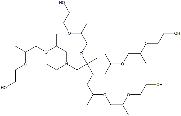 甲基环氧乙烷与1,2,-乙二胺和环氧乙烷的聚合物 结构式