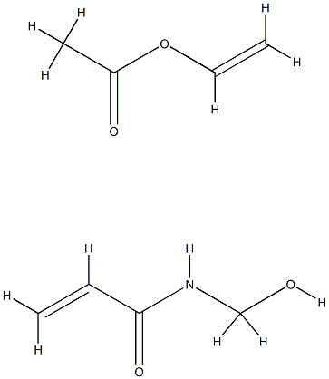 乙酸乙烯酯与N-羟甲基丙烯酰胺的聚合物 结构式
