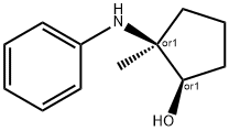 Cyclopentanol, 2-methyl-2-(phenylamino)-, (1R,2S)-rel- (9CI) 结构式