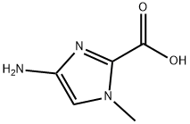 4-氨基-1-甲基-1H-咪唑-2-羧酸 结构式