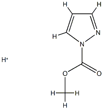 1H-Pyrazole-1-carboxylic acid, methyl ester, conjugate monoacid (9CI) 结构式