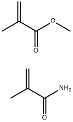 2-Propenoic acid, 2-methyl-, methyl ester, polymer with 2-methyl-2-propenamide 结构式