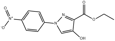 4-羟基-1-(4-硝基苯基)-1H-吡唑-3-羧酸乙酯 结构式