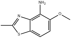 4-Benzothiazolamine,5-methoxy-2-methyl-(9CI) 结构式