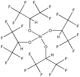 正硅酸四(1,1,1,3,3,3-六氟异丙基)酯 结构式