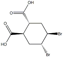 4,5-dibromocyclohexane-1,2-dicarboxylic acid, stereoisomer 结构式