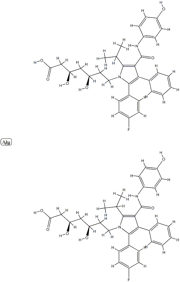 4-羟基阿托伐他汀（钙盐） 结构式