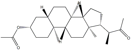 3β-Acetyloxy-24-nor-5α-cholan-22-one 结构式