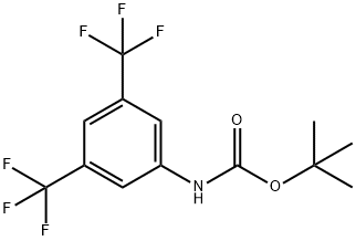 tert-butyl 3,5-bis(trifluoromethyl)phenylcarbamate 结构式