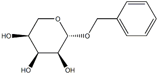 苄基-BETA-L-吡喃核糖苷 结构式