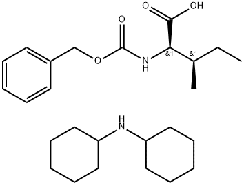 CBZ-D-异亮氨酸二环己胺盐 结构式
