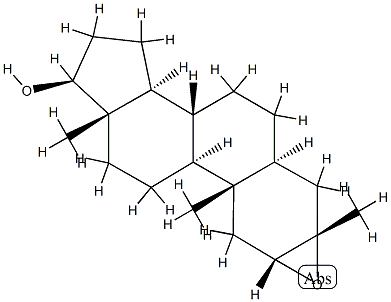 2α,3α-Epoxy-3-methyl-5α-androstan-17β-ol 结构式