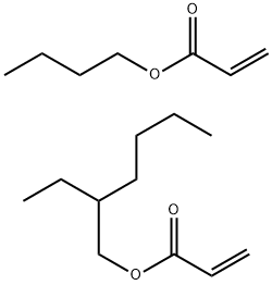 2-丙烯酸丁酯与2-丙烯酸-2-乙基己酯的聚合物 结构式
