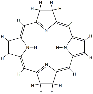 7,8,17,18-Tetrahydro-21H,23H-porphyrin 结构式