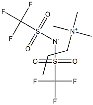 三甲基丙基铵双(三氟甲烷磺酰)亚胺 结构式