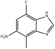 1H-Benzimidazol-5-amine,7-fluoro-4-methyl-(9CI) 结构式