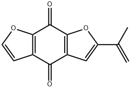 2-(1-Methylethenyl)benzo[1,2-b:5,4-b']difuran-4,8-dione 结构式