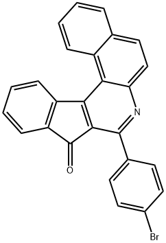 8-(4-bromophenyl)-9H-benzo[f]indeno[2,1-c]quinolin-9-one 结构式