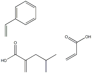 2-Propenoic acid, polymer with ethenylbenzene and 2-methylpropyl 2-propenoate 结构式