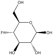 4-Fluoro-4-deoxy-β-D-glucopyranose 结构式