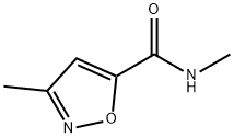 N,3-二甲基异噁唑-5-羧酰胺 结构式