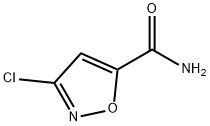 3-氯异噁唑-5-甲酰胺 结构式