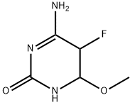 2(1H)-Pyrimidinone,4-amino-5-fluoro-5,6-dihydro-6-methoxy-(9CI) 结构式