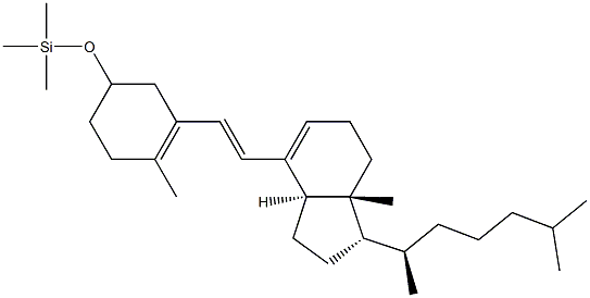 (6E)-3β-(Trimethylsiloxy)-9,10-secocholesta-5(10),6,8-triene 结构式