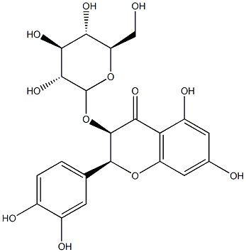 Taxifolin-3-glucoside 结构式