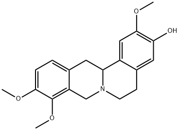 D-四氢药根碱 结构式