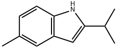 1H-Indole,5-methyl-2-(1-methylethyl)-(9CI) 结构式