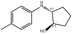 Cyclopentanol, 2-[(4-methylphenyl)amino]-, (1R,2R)-rel- (9CI) 结构式