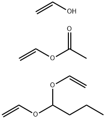 聚(乙烯丁醛-co-乙烯醇-co-乙酸乙烯酯) 结构式