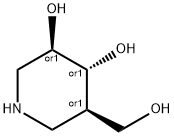 3,4-Piperidinediol, 5-(hydroxymethyl)-, (3R,4R,5R)-rel- (9CI) 结构式