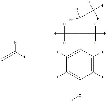 甲醛与4-(1,1-二甲基丙基)苯酚的聚合物 结构式