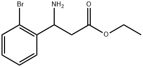 ethyl 3-amino-3-(2-bromophenyl)propanoate 结构式