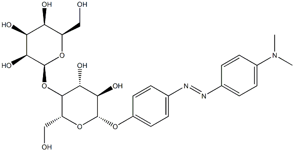 4-(4-Dimethylaminophenylazo) beta-lactoside 结构式