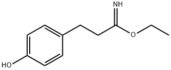 ethyl 3-(4-hydroxyphenyl)propanimidoate 结构式