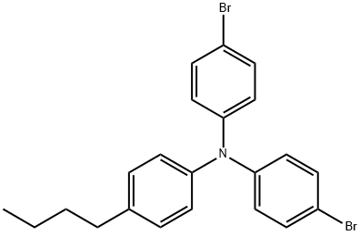 Benzenamine, N,N-bis(4-bromophenyl)-4-butyl- 结构式